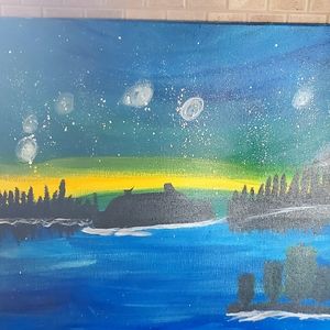 Oginal art Manitoulin MS chi Cheemaun